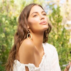 Vita Fede Gold Cassio Modular Link Earrings Adjustable. Lightweight. NWT New!